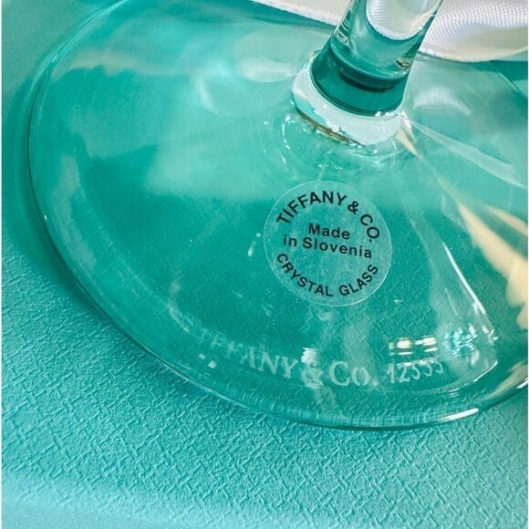 RARE New Blue Diamond Point Glass Wine Set, NOT FLUTES - Picture 4 of 6